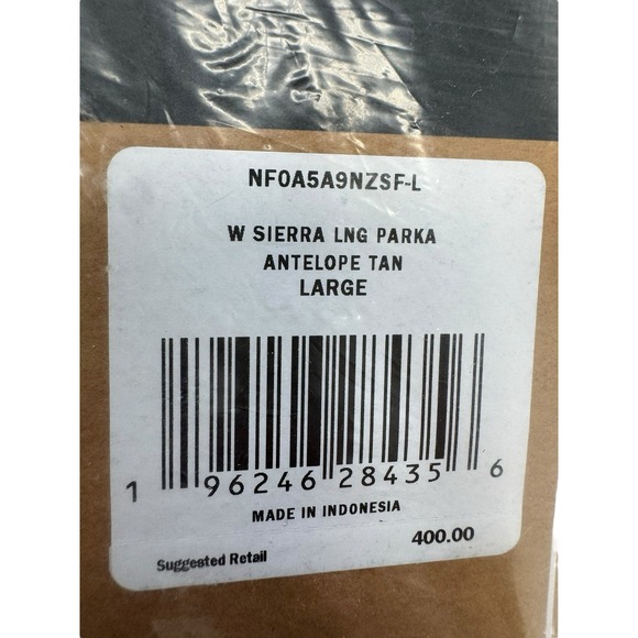 The North Face Sierra Water Repellent‎ 600 Fill Down Parka NFOA5A9NZSF Size L - Picture 9 of 9